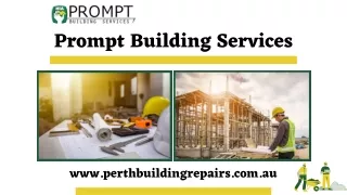 Roof Replacement Perth - Prompt Building Services