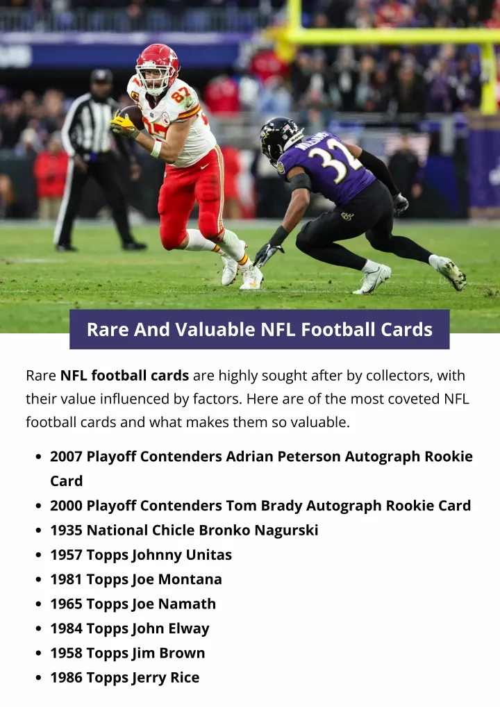 rare and valuable nfl football cards