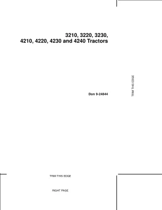 Case IH 3210 3220 3230 4210 4220 4230 and 4240 Tractors Operator’s Manual Instant Download (Publication No.9-24844)