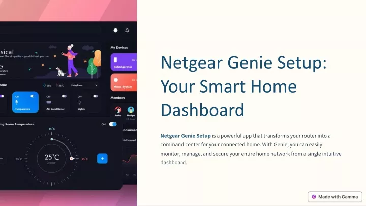 netgear genie setup your smart home dashboard