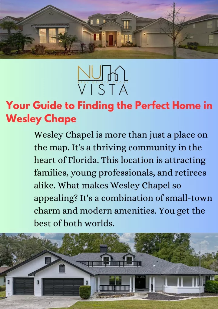 your guide to finding the perfect home in wesley