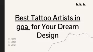 Best Tattoo Artist in Goa