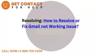 resolving how to resolve or fix gmail not working