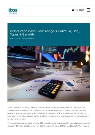 Discounted Cash Flow Analysis Formula, Use, Types & Benefits