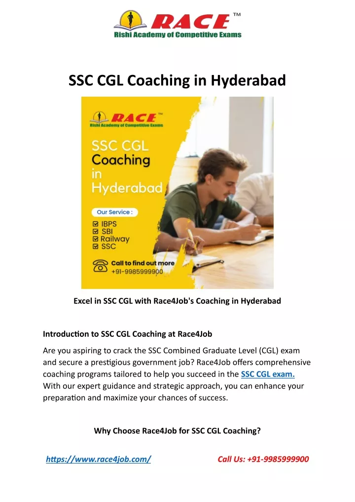 ssc cgl coaching in hyderabad