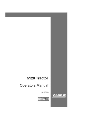 Case IH 5120 Tractor Operator’s Manual Instant Download (Publication No.9-13733)