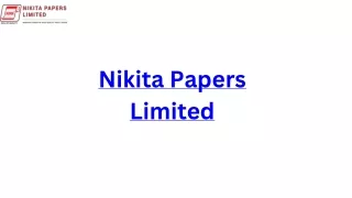 A Path to Sustainability with Nikita Papers