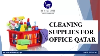 CLEANING SUPPLIES  FOR OFFICE QATAR