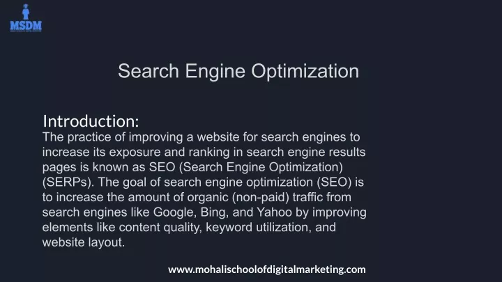 search engine optimization