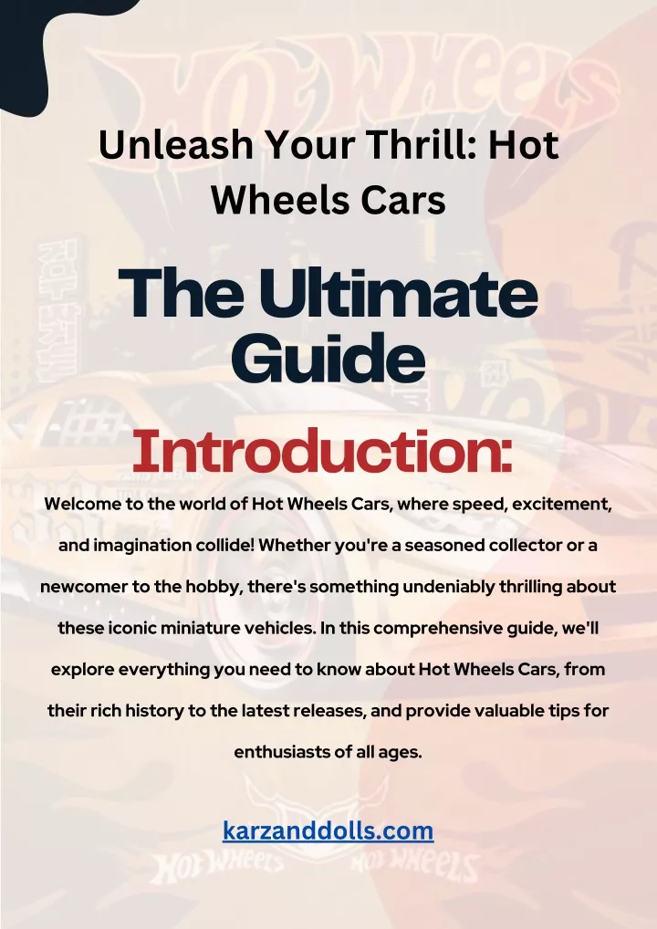 unleash your thrill hot wheels cars