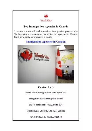 Top Immigration Agencies in Canada