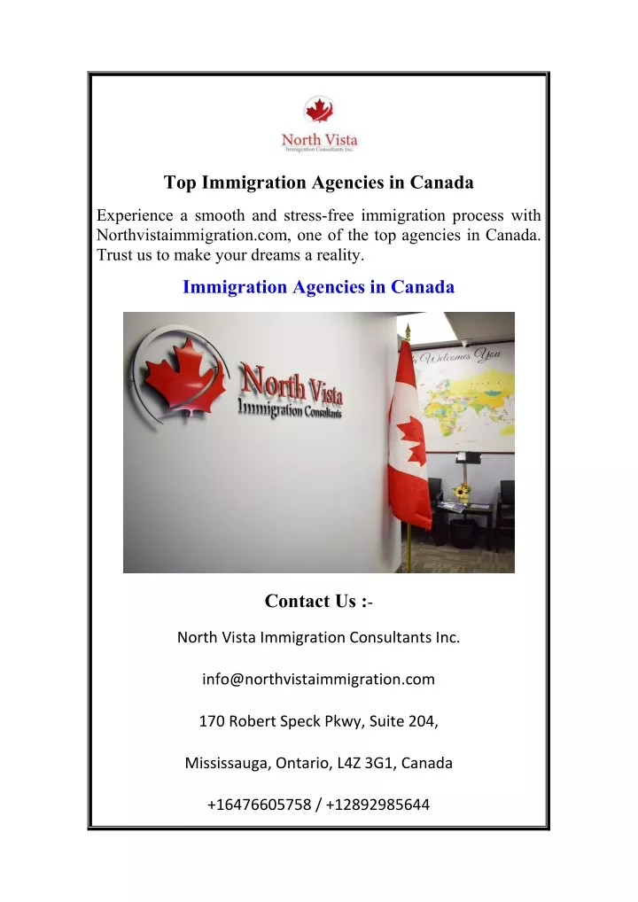 top immigration agencies in canada