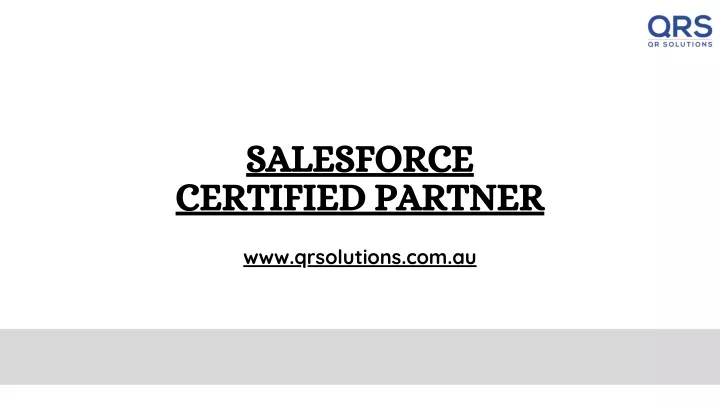 salesforce certified partner