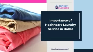 Importance of Healthcare Laundry Service in Dallas