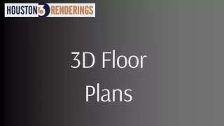 3D Floor Plans