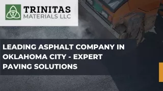Leading Asphalt Company in Oklahoma City - Expert Paving Solutions