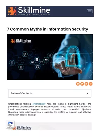 7 Common Myths in Information Security