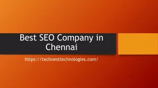 Best SEO Services in Chennai