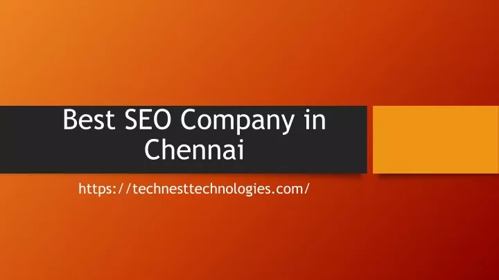 best seo company in chennai