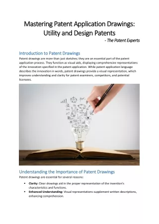 Patent Application Drawings: Utility and Design Patents | The Patent Experts
