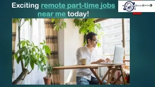 Exciting remote part-time jobs near me today!
