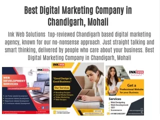 Best Digital Marketing Company in Chandigarh, Mohali