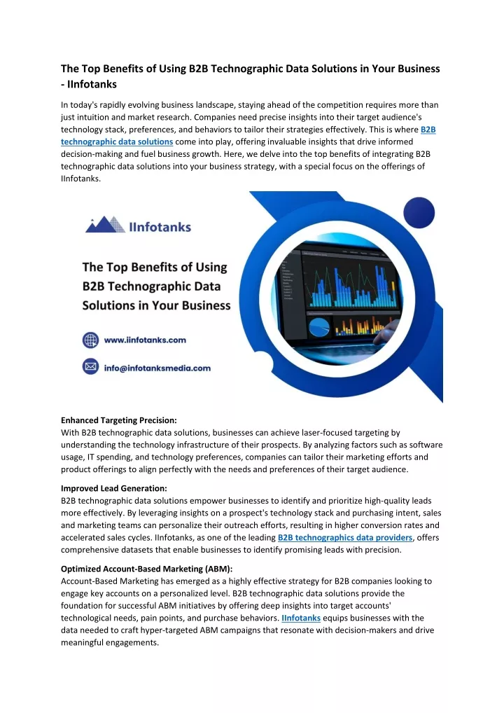 the top benefits of using b2b technographic data