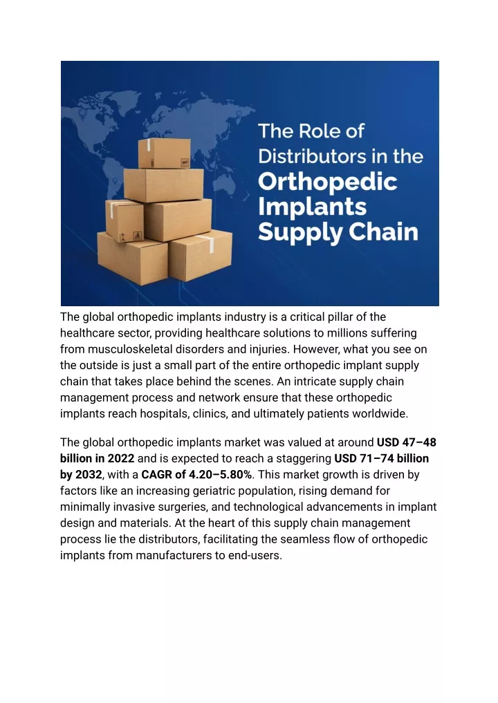 the global orthopedic implants industry