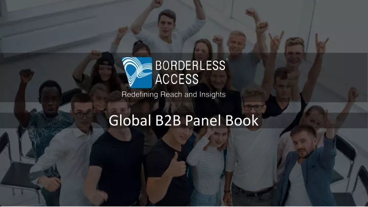 global b2b panel book