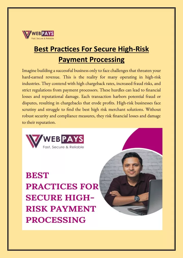 best practices for secure high risk payment