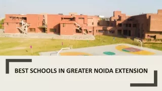 Best Schools in Greater Noida Extension