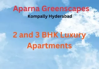 Aparna Greenscapes Kompally Hyderabad E - Brochure