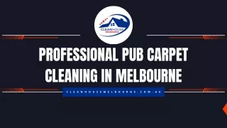 Professional Pub Carpet Cleaning in Melbourne