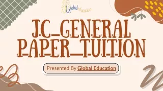 Strategies for Acing JC General Paper Tuition in Singapore