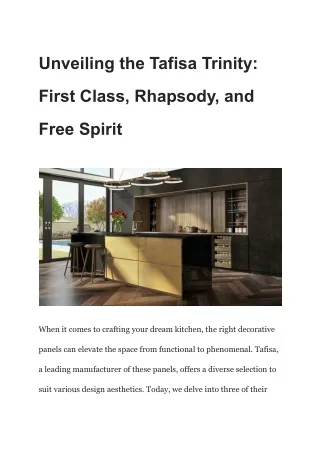 Unveiling the Tafisa Trinity_ First Class, Rhapsody, and Free Spirit