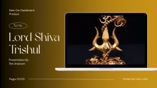 Lord Shiva Trishul With Damru Car Dashboard