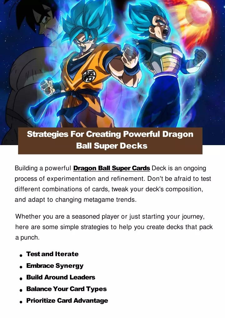 strategies for creating powerful dragon ball