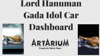 Lord Hanuman Gada Idol Car Dashboard