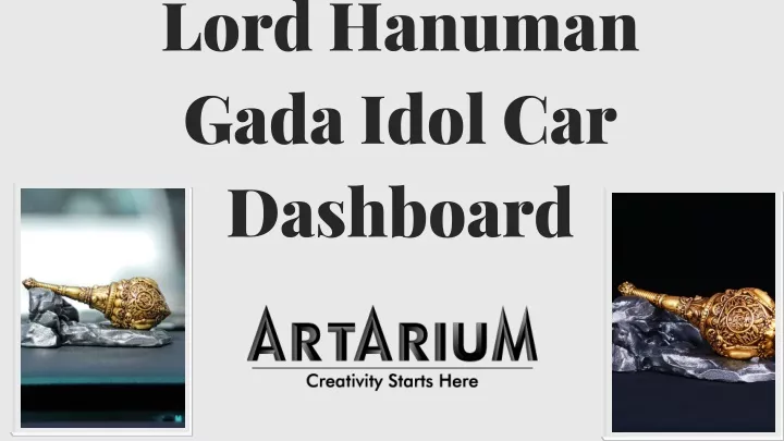 lord hanuman gada idol car dashboard