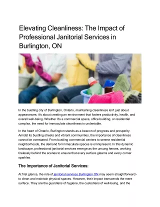 Elevating-Cleanliness_-The-Impact-of-Professional-Janitorial-Services-in-Burlington_-ON