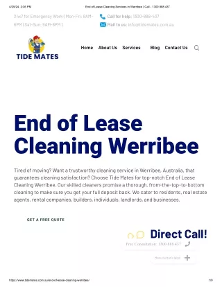 End Of Lease Cleaning Services Werribee | Tide Mates