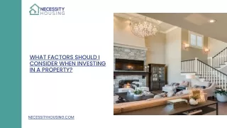 what factors should i consider when investing