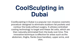 coolsculpting in dubai