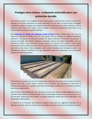 prot gez votre toiture traitement antirouille