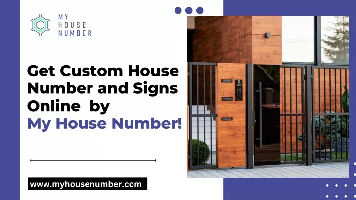 get custom house number and signs online