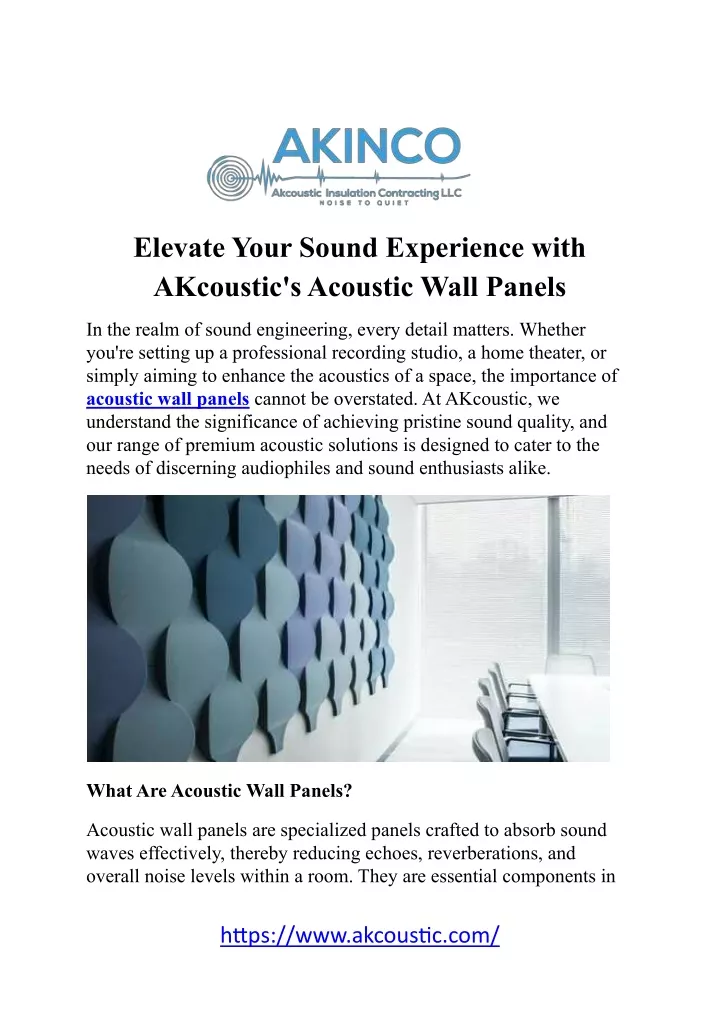 elevate your sound experience with akcoustic