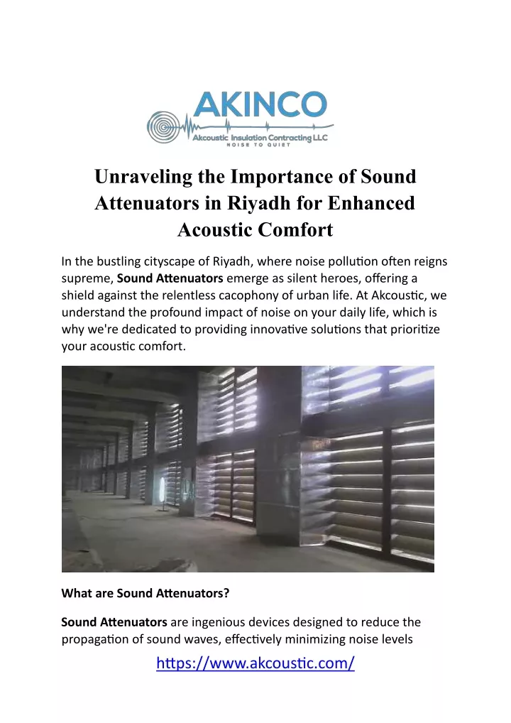 unraveling the importance of sound attenuators
