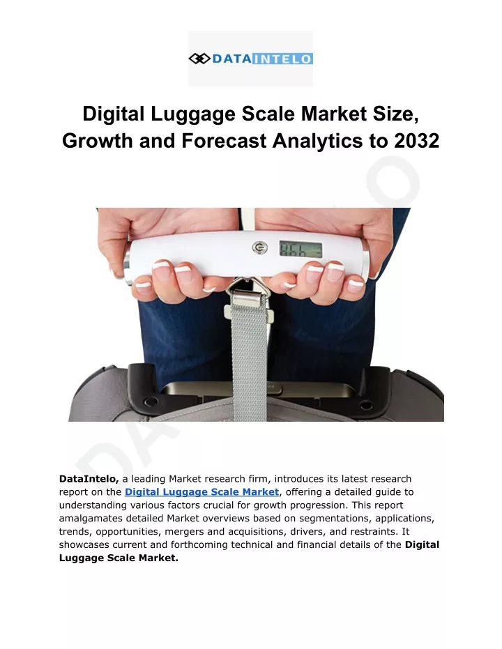 digital luggage scale market size growth