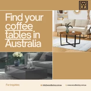 Find Your Coffee Table in Australia