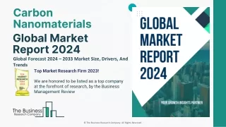 Carbon Nanomaterials Market Trends, Size, Growth Drivers, Forecast To 2033